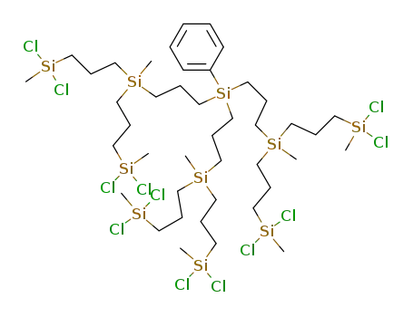 [tris-(3-{bis-[3-(dichloro-methyl-silanyl)-propyl]-methyl-silanyl}-propyl)-silanyl]-benzene