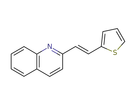 Molecular Structure of 73010-95-4 (Quinoline, 2-[(1E)-2-(2-thienyl)ethenyl]-)