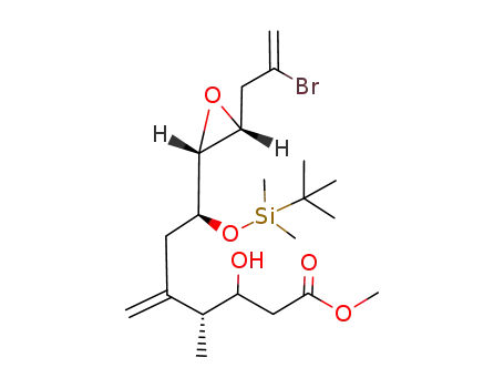 (4R,7S)-7-[(2R,3R)-3-(2-Bromo-allyl)-oxiranyl]-7-(tert-butyl-dimethyl-silanyloxy)-3-hydroxy-4-methyl-5-methylene-heptanoic acid methyl ester