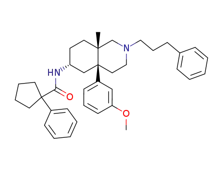 1-phenylcyclopentanecarboxylic acid [4a-(3-methoxyphenyl)-8a-methyl-2-(3-phenylpropyl)octahydroisoquinolin-6-yl]amide