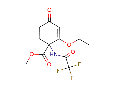1-trifluoroacetamido-2-ethoxy-4-oxocyclohex-2-ene-1-carboxylic acid methyl ester