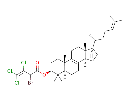 lanosterolyl 2-bromo-3,4,4-trichlorobut-3-enoate