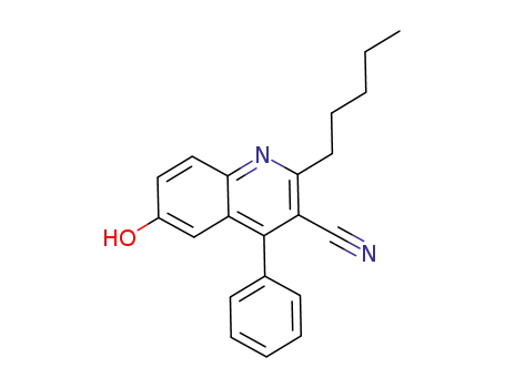 6-hydroxy-2-pentyl-4-phenylquinoline-3-carbonitrile