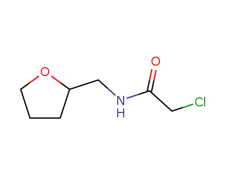 Molecular Structure of 39089-62-8 (2-CHLORO-N-(TETRAHYDROFURAN-2-YLMETHYL)ACETAMIDE)