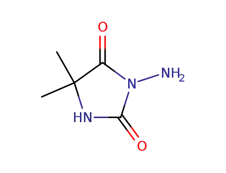 Molecular Structure of 1123-44-0 (2,4-Imidazolidinedione, 3-amino-5,5-dimethyl-)