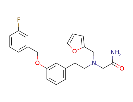 2-[[2-[3-(3-fluoro-benzyloxy)-phenyl]-ethyl]-(furan-2-ylmethyl)amino]-acetamide