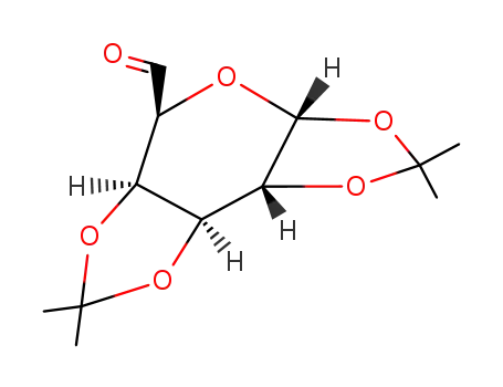 Molecular Structure of 4933-77-1 (1,2:3,4-Di-O-isopropylidene-α-D-galacto-hexadialdo-1,5-pyranose)