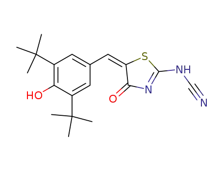 [5-[[3,5-Bis(1,1-dimethylethyl)-4-hydroxyphenyl]-methylene]-4,5-dihydro-4-oxo-2-thiazolyl]cyanamide