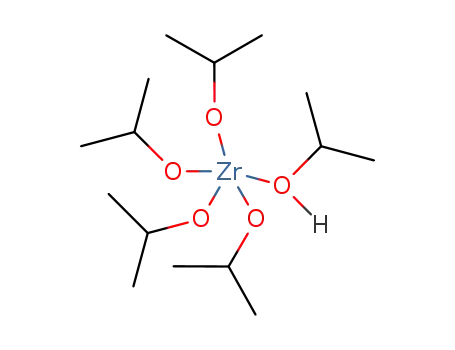 Molecular Structure of 14717-56-7 (ZIRCONIUM(IV) ISOPROPOXIDE ISOPROPANOL)