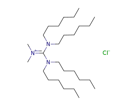 Molecular Structure of 672953-05-8 (Methanaminium, N-[bis(dihexylamino)methylene]-N-methyl-, chloride)
