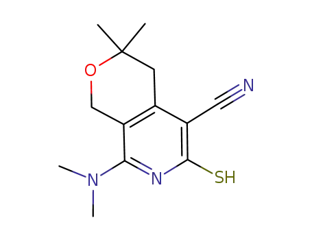 6-mercapto-3,3-dimethyl-8-dimethylamino-3,4-dihydro-1H-pyrano[3,4-c]-pyridine-5-carbonitrile