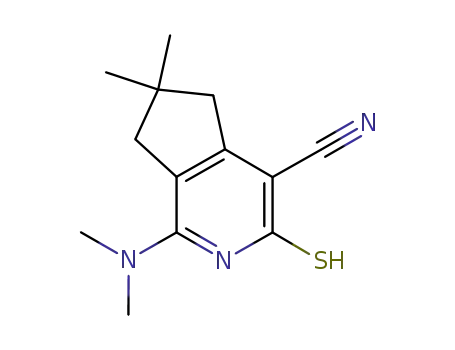 1-dimethylamino-3-mercapto-6,6-dimethyl-6,7-dihydro-5H-[2]pyridin-4-carbonitrile