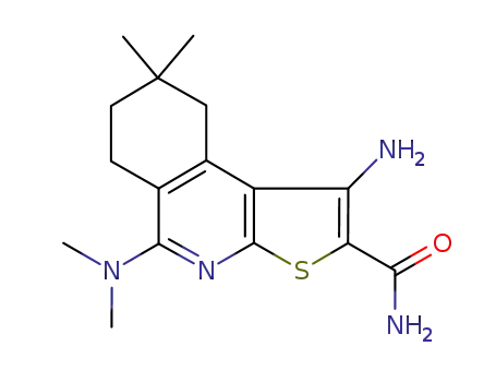 1-amino-5-dimethylamino-8,8-dimethyl-6,7,8,9-tetrahydrothieno[2,3-c]isoquinoline-2-carboxamide