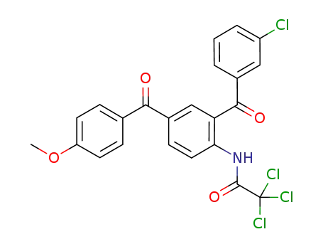 2,2,2-trichloro-N-[2-(3-chlorobenzoyl)-4-(4-methoxybenzoyl)phenyl]-acetamide