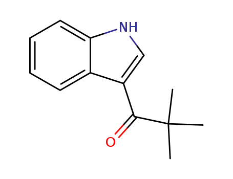 Molecular Structure of 69622-35-1 (1-Propanone, 1-(1H-indol-3-yl)-2,2-dimethyl-)
