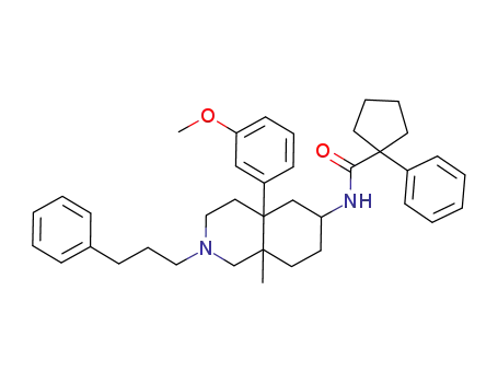 1-phenylcyclopentanecarboxylic acid cis-[4a-(3-methoxyphenyl)-8a-methyl-2-(3-phenylpropyl)octahydroisoquinolin-6-yl]amide