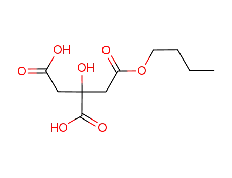 Molecular Structure of 118068-28-3 (1,2,3-Propanetricarboxylic acid, 2-hydroxy-, 1-butyl ester)