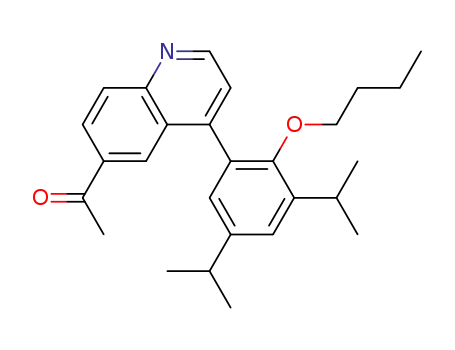 1-[4-(2-Butoxy-3,5-diisopropyl-phenyl)-quinolin-6-yl]-ethanone