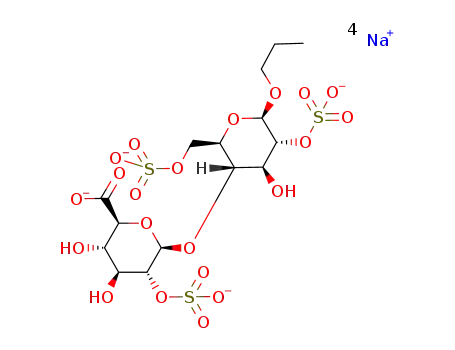 propyl 4-O-(2-O-sulfonato-β-D-glucopyranosiduronate)-2,6-di-O-sulfonato-β-D-glucopyranoside tetrasodium salt