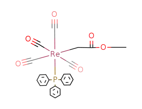 cis-tetracarbonyl(2-ethoxy-2-oxoethyl)(triphenylphosphine)rhenium