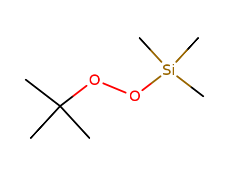 3965-63-7,O-TRIMETHYLSILYL-TERT-BUTYL PEROXIDE,Peroxide,tert-butyl trimethylsilyl (6CI,7CI); Silane, (tert-butyldioxy)trimethyl- (8CI);Silane, [(1,1-dimethylethyl)dioxy]trimethyl- (9CI);(tert-Butylperoxy)trimethylsilane; Perbutyl SM;Trimethyl-tert-butylperoxysilane; tert-Butyl trimethylsilyl peroxide;tert-Butyldioxytrimethylsilane