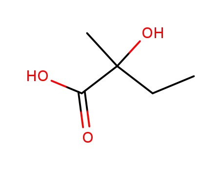 Molecular Structure of 3739-30-8 (2-Hydroxy-2-methylbutyric acid)