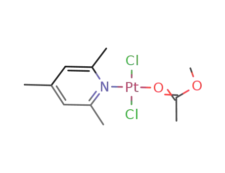 trans-dichloro(methyl acetate)(2,4,6-trimethylpyridine)platinum(II)