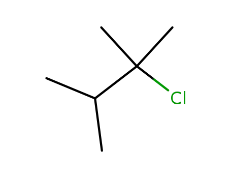 Molecular Structure of 594-57-0 (2-CHLORO-2,3-DIMETHYL BUTANE)
