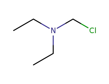 Molecular Structure of 13125-61-6 (Ethanamine, N-(chloromethyl)-N-ethyl-)