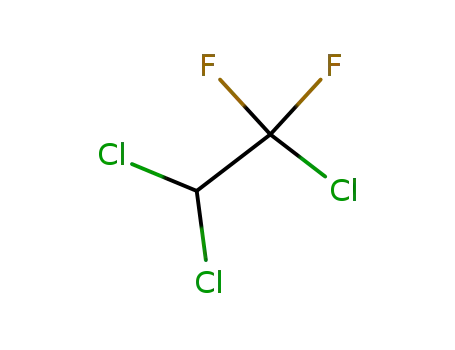 Molecular Structure of 354-21-2 (1,1-DIFLUORO-1,2,2-TRICHLOROETHANE)