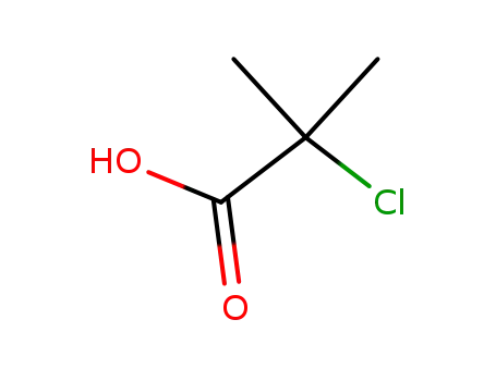 Molecular Structure of 594-58-1 (2-chloro-2-methylpropionic acid)