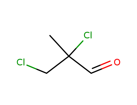 Molecular Structure of 10141-22-7 (2,3-dichloro-2-methylpropanal)