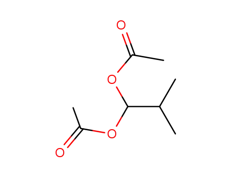 Molecular Structure of 6283-77-8 (2-methylpropane-1,1-diyl diacetate)