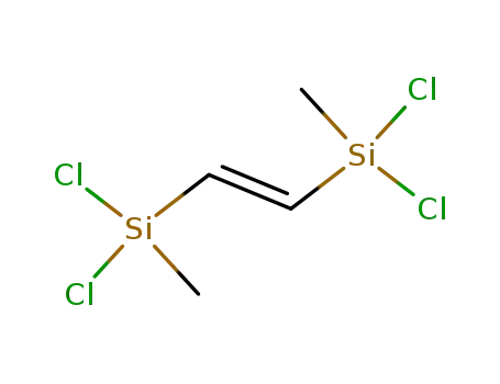 Molecular Structure of 65899-10-7 (Silane, 1,2-ethenediylbis[dichloromethyl-, (E)-)