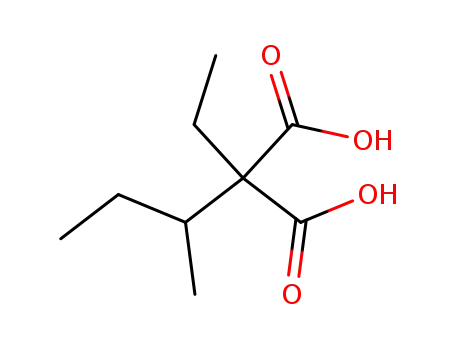 Molecular Structure of 4372-17-2 (butan-2-yl(ethyl)propanedioic acid)