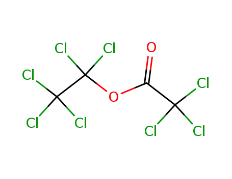 Molecular Structure of 65785-42-4 (Acetic acid, trichloro-, pentachloroethyl ester)