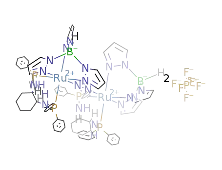 [(hydrotris(pyrazolyl)borate)Ru(R,R-1,2-bis(diphenylphosphinoamino)cyclohexane)]2(μ-N2)[PF6]2