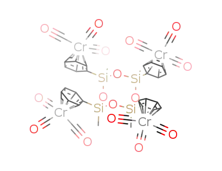 (CH3Si(C6H5)O)4(Cr(CO)3)4