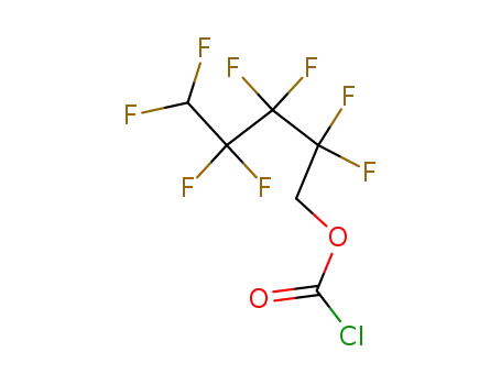 Molecular Structure of 2157-80-4 (Carbonochloridic acid, 2,2,3,3,4,4,5,5-octafluoropentyl ester)