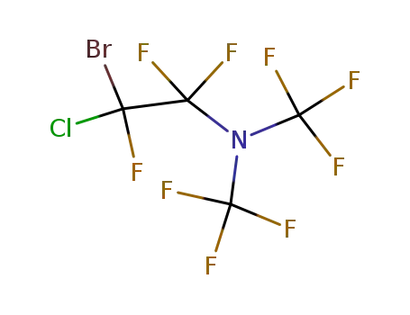 bis(trifluoromethyl)-2-chloro-2-bromotrifluoroethylamine