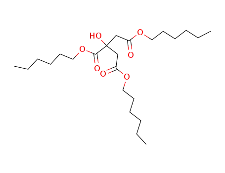 Molecular Structure of 16544-70-0 (1,2,3-Propanetricarboxylic acid, 2-hydroxy-, trihexyl ester)