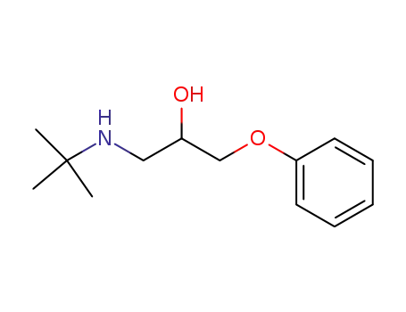 Molecular Structure of 64980-40-1 (2-Propanol, 1-[(1,1-dimethylethyl)amino]-3-phenoxy-)