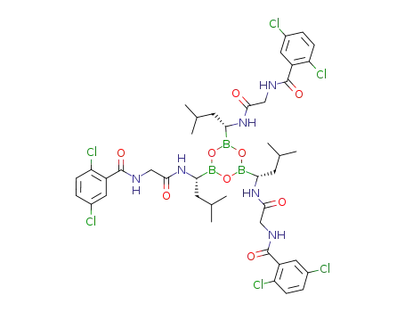 Ν,Ν',Ν''-[boroxin-2,4,6-triyltris[[(1R)-3-methylbutane-1,1-diyl]imino(2-oxoethane-2,1-diyl)]]tris(2,5-dichlorobenzamide)