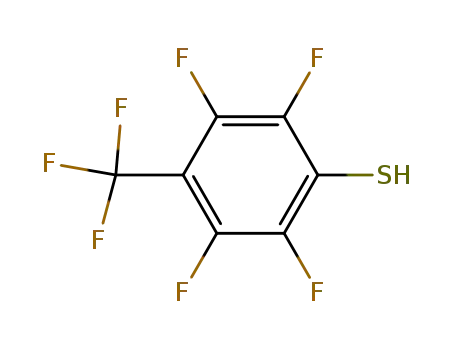 Molecular Structure of 651-84-3 (4-TRIFLUOROMETHYL-2,3,5,6-TETRAFLUOROTHIOPHENOL)