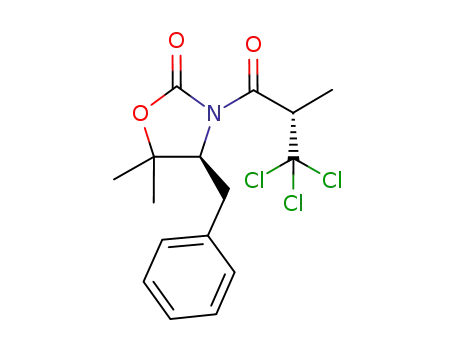 (S)-4-benzyl-5,5-dimethyl-3-((S)-3,3,3-trichloro-2-methylpropanoyl)-oxazolidin-2-one