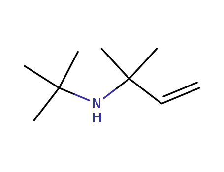 Molecular Structure of 40137-02-8 (N-TERT-BUTYL-1,1-DIMETHYLALLYLAMINE)