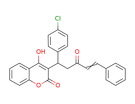 4-hydroxy-3-[1-(4-chloro-phenyl)-3-oxo-5-phenyl-pent-4-enyl]-chromen-2-one