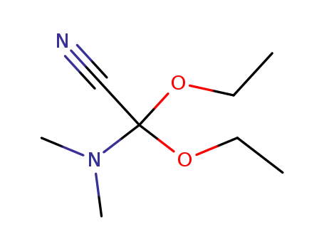 Molecular Structure of 34644-32-1 (Acetonitrile, (dimethylamino)diethoxy-)