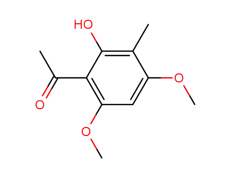 Molecular Structure of 23121-32-6 (2-HYDROXY-4,6-DIMETHOXY-3-METHYLACETOPHENONE)
