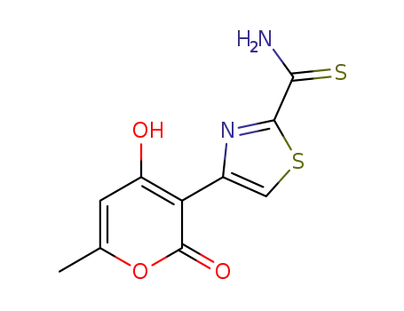 4-(4-hydroxy-6-methyl-2-oxo-2H-pyran-3-yl)thiazole-2-carbothioamide